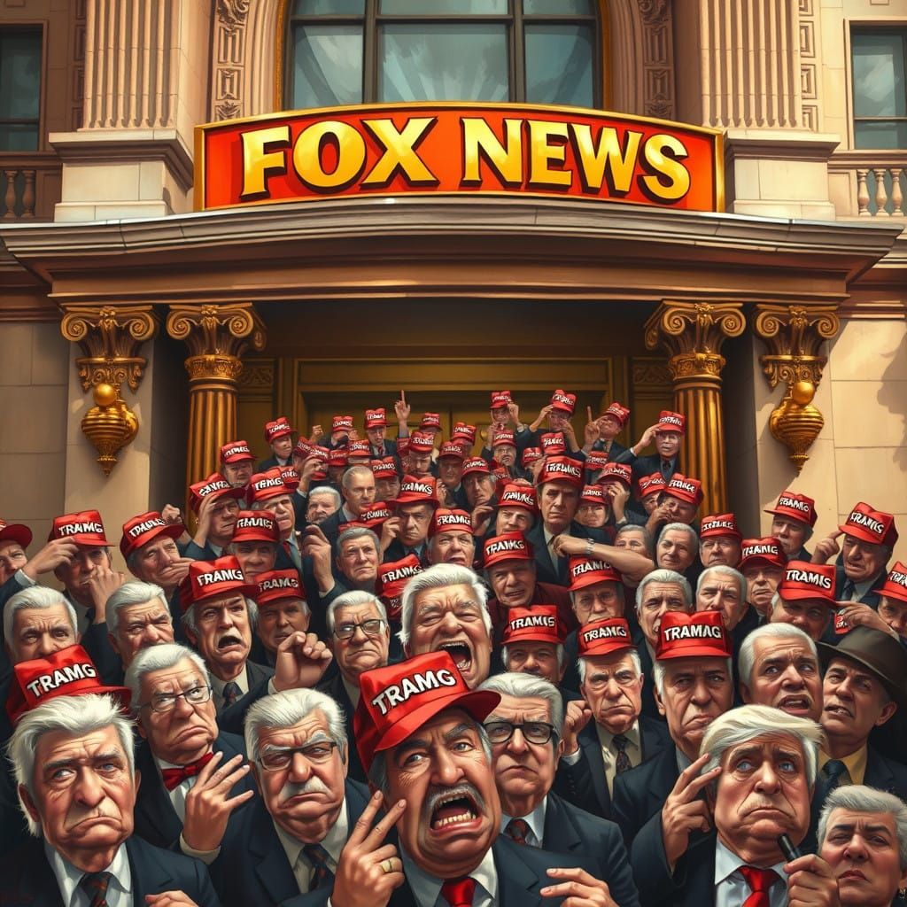 Annoying Elderly Mob Descend Upon FOX NEWS in Whimsical Cart...