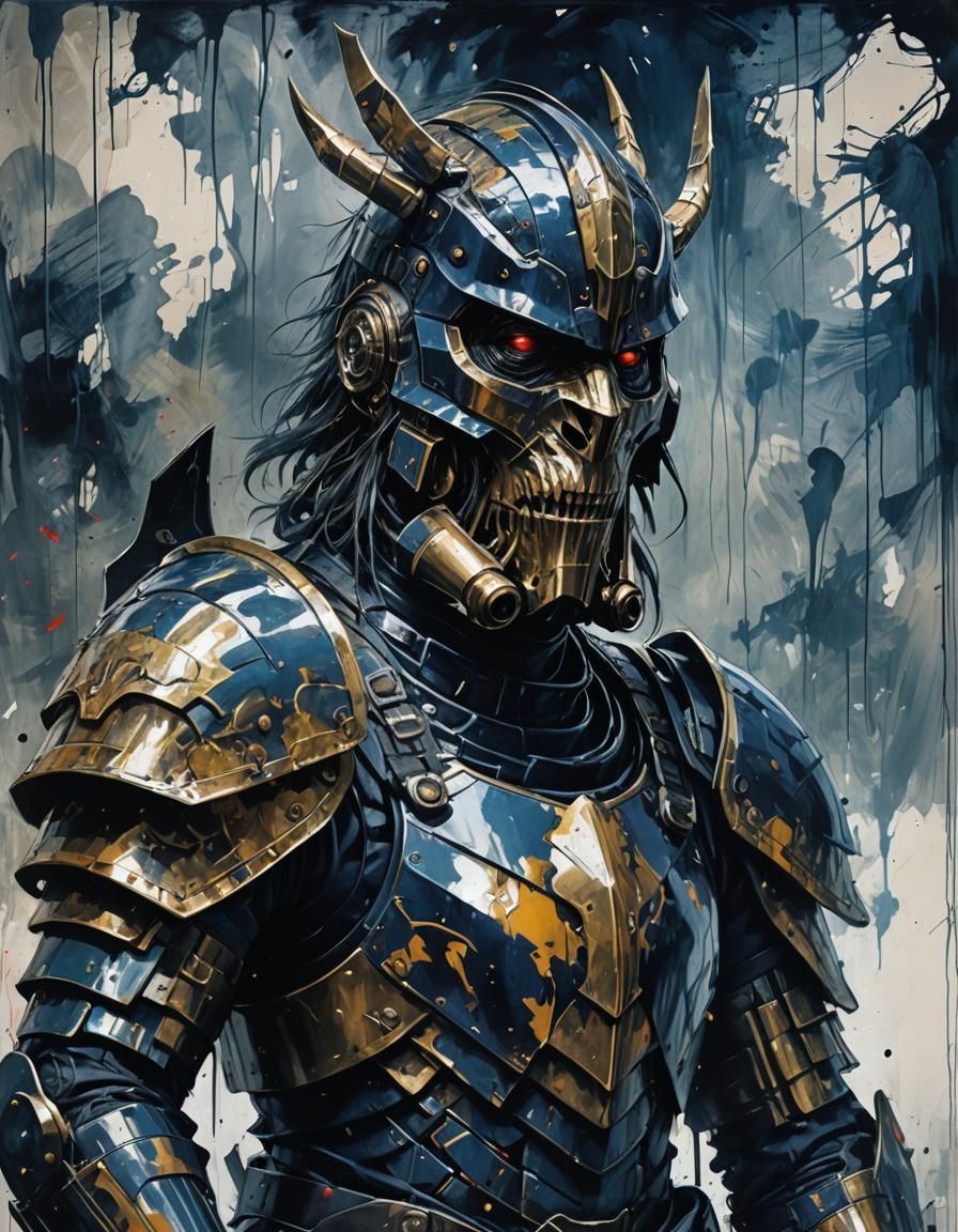 Ebonite Ape in Armor, 90's Anime Style