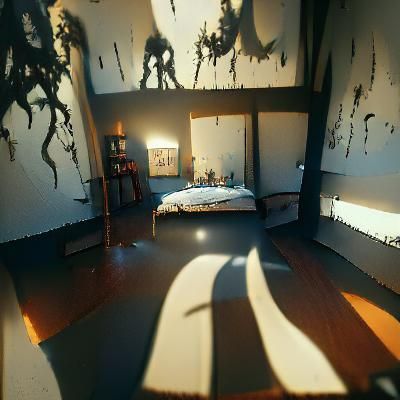 Sinister Room with 3D Shading and Shadow Depth