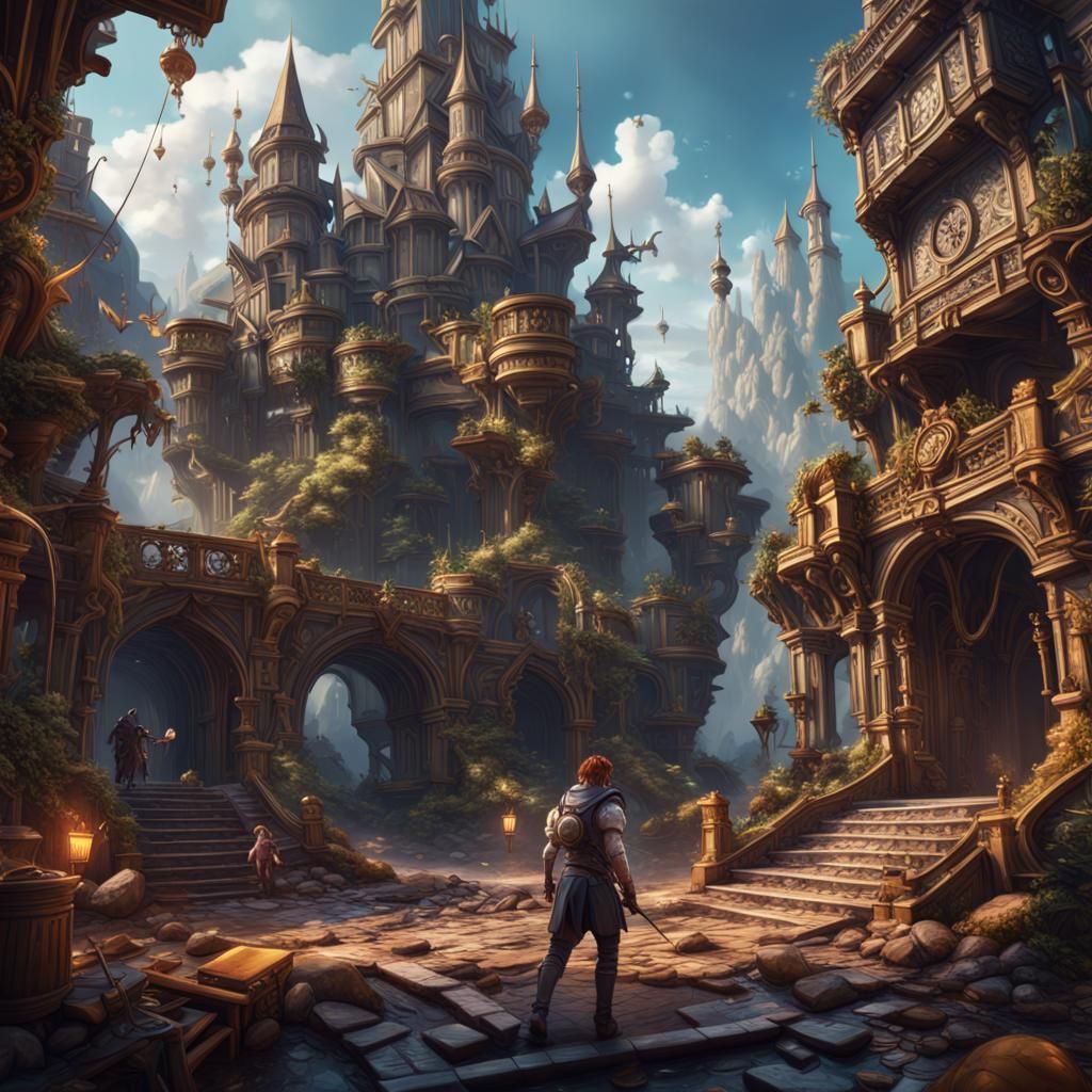 Fantastical Matte Painting in Deep Color