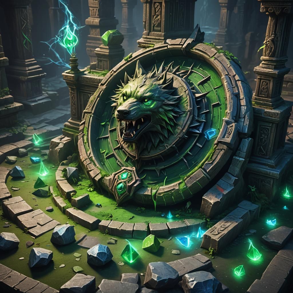 Wolves Trigger Poison Dart Trap in Ancient Temple