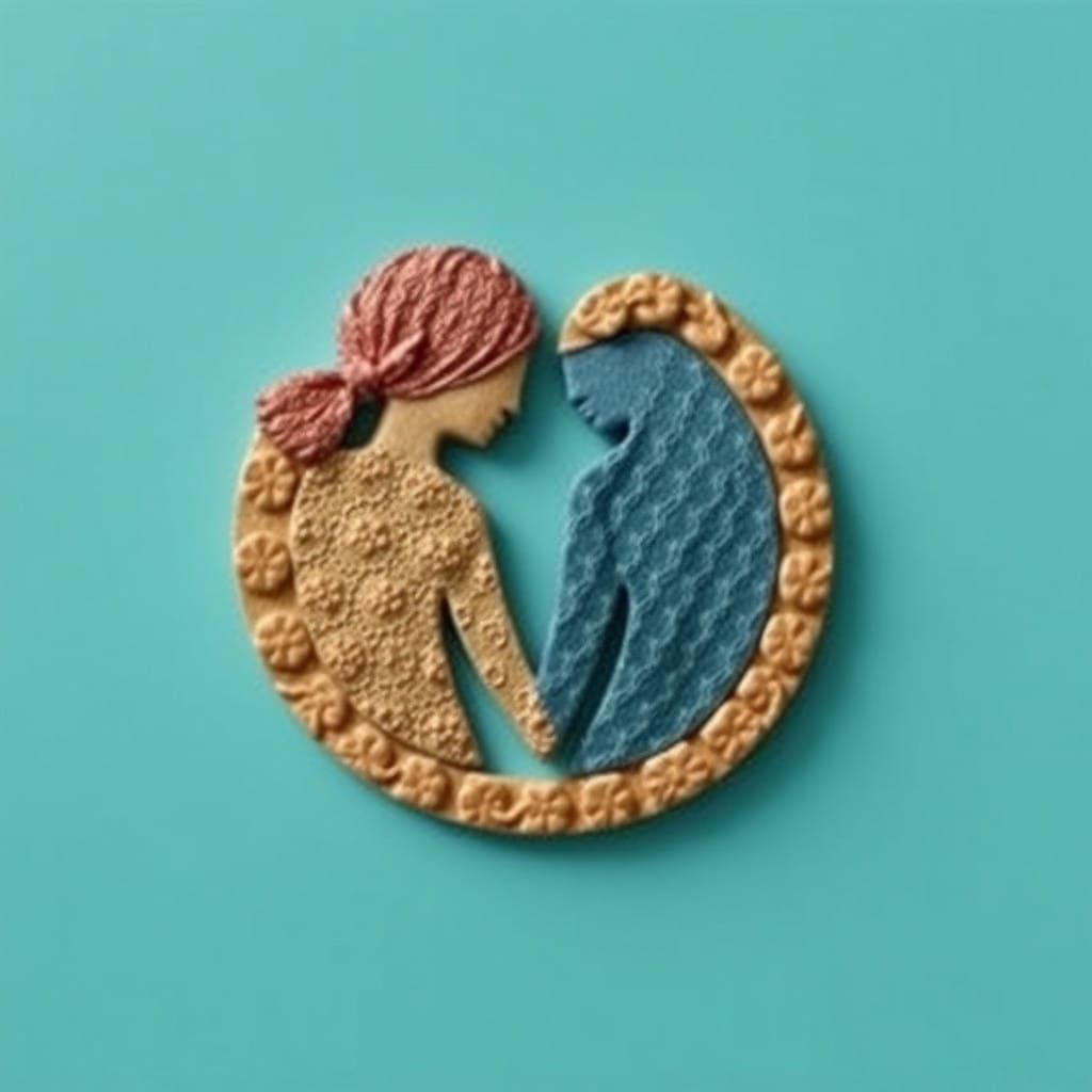 Turbulent Relationship in Watercolor Style