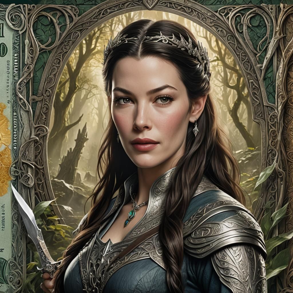 Arwen with Dagger: Lord of the Rings Art