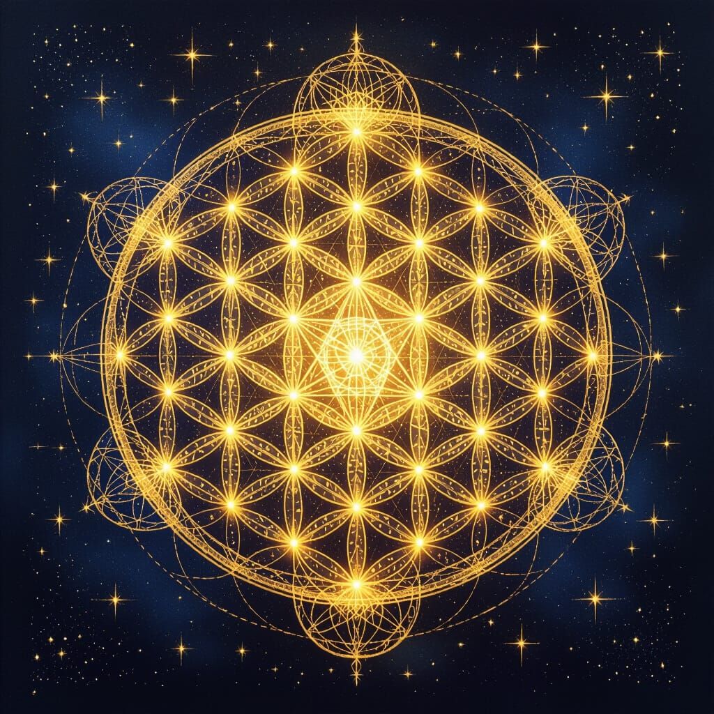 Sacred Geometry: Flower of Life and Metatron's Cube