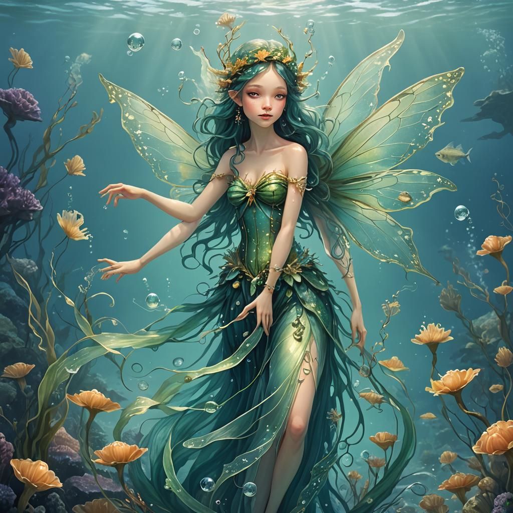Enchanting Sea Fairy Generated by AI