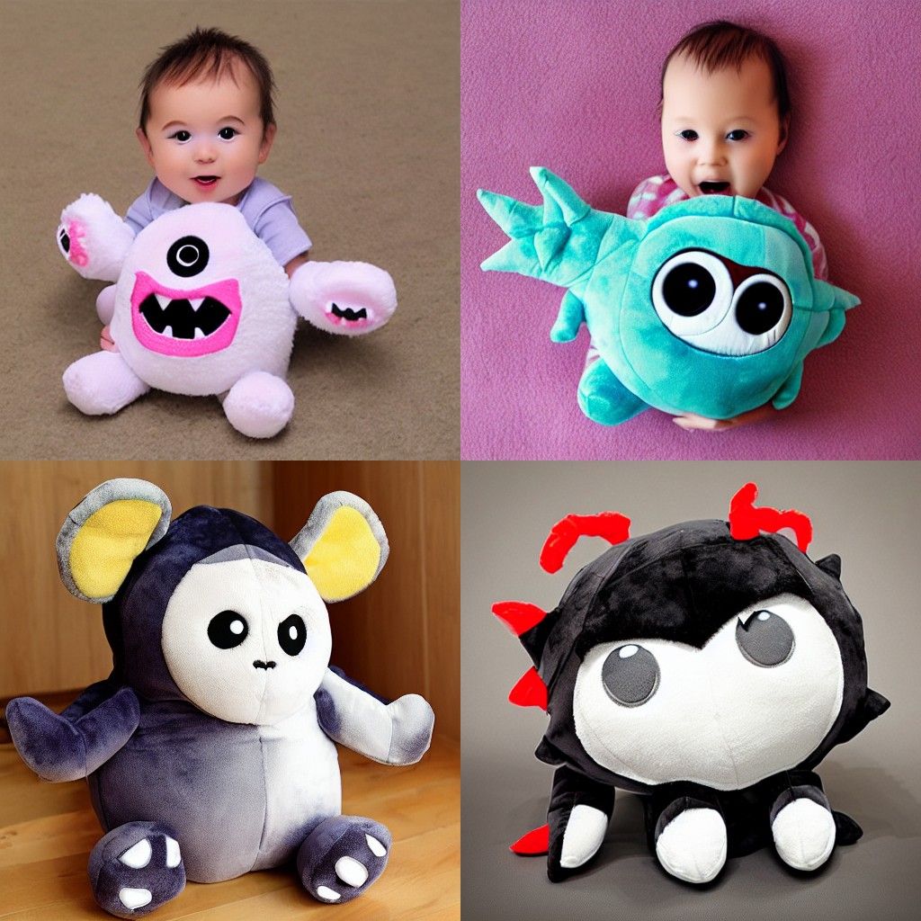 Cute Baby Monster Plush Toy