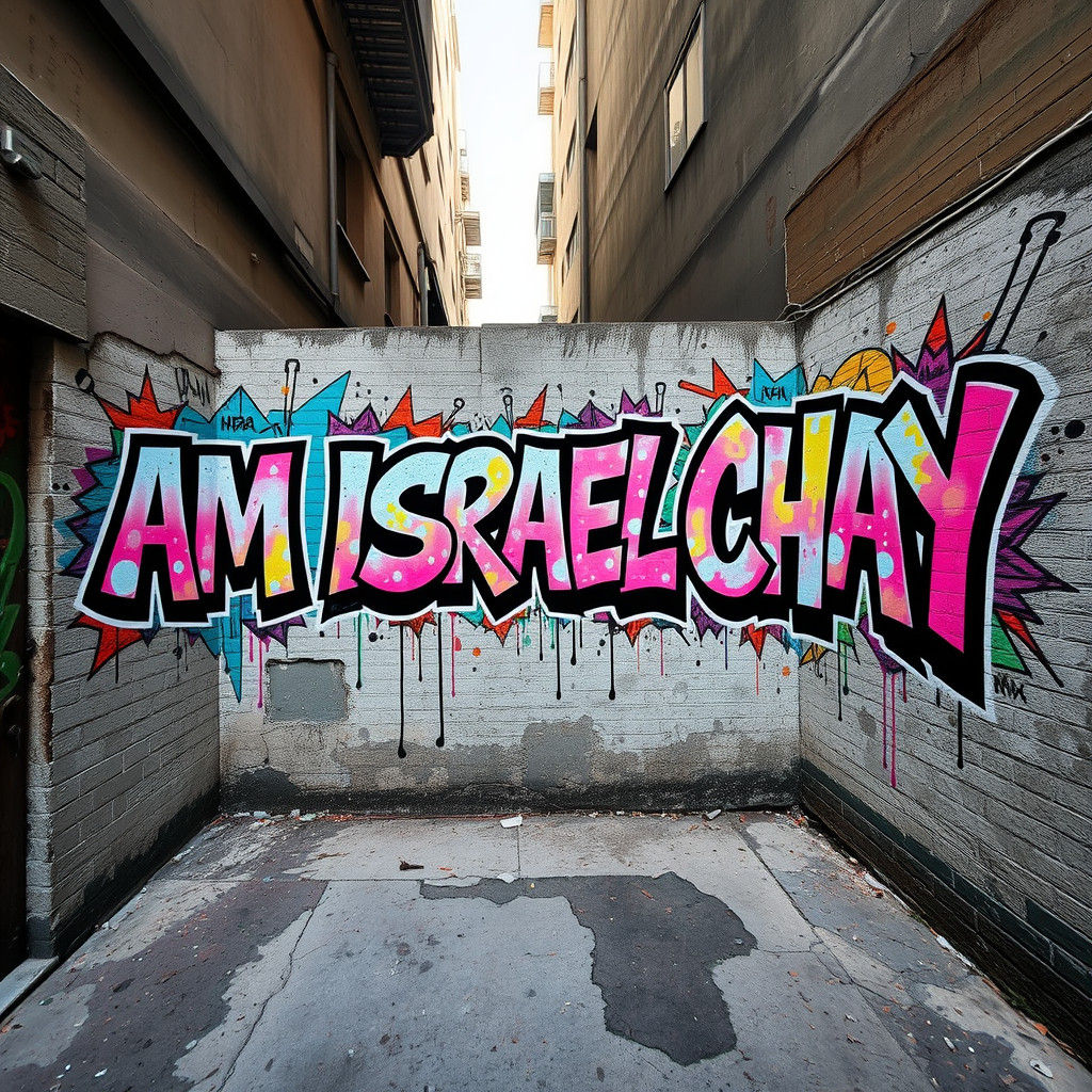 Street Art Mural: AM ISRAEL CHAY Graffiti