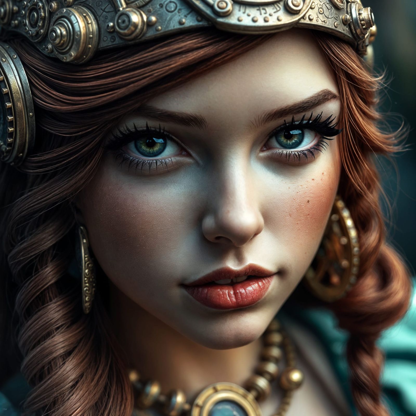Steampunk Princess Ariel Close-up