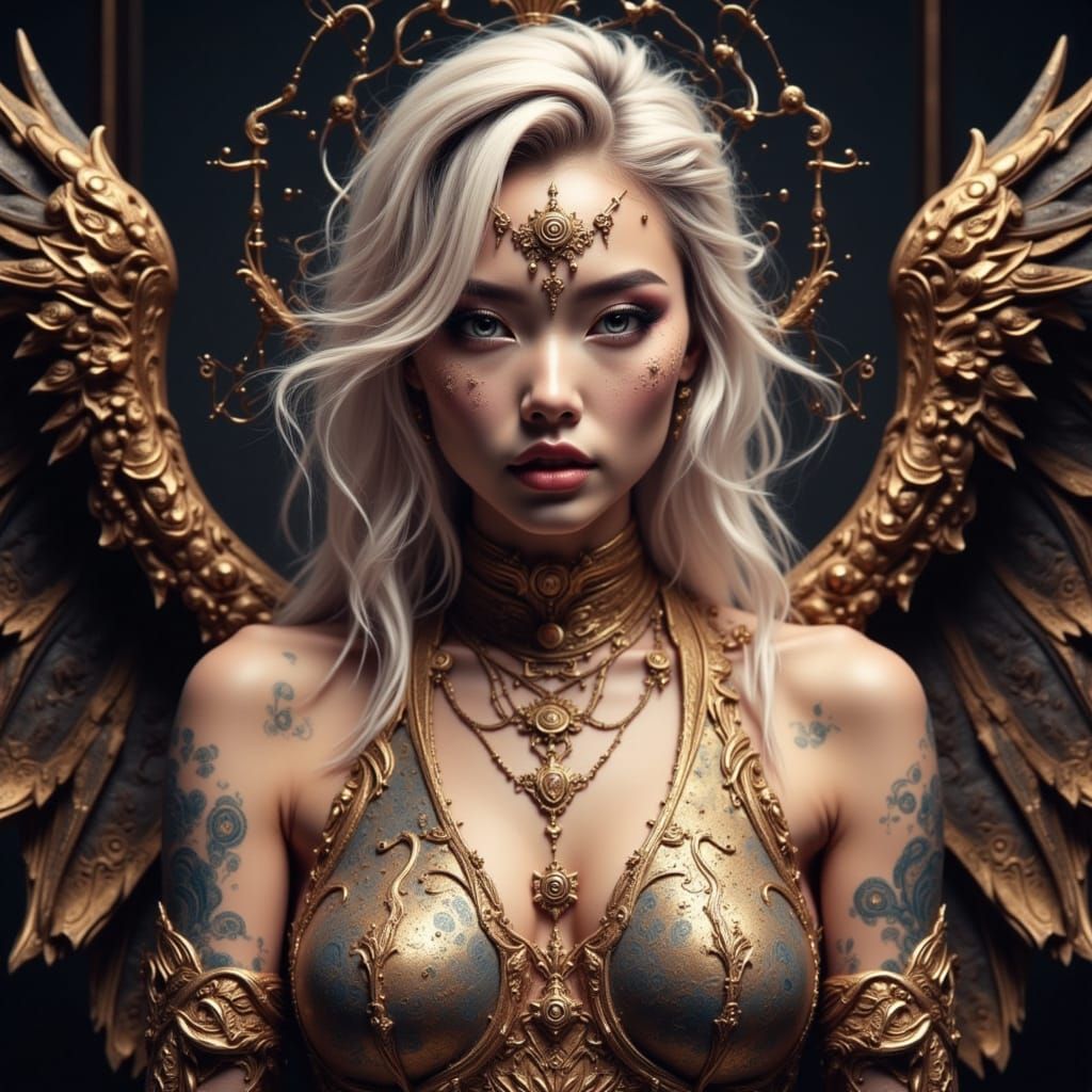 Mystical Murraypunk Scene in Darkened Oil Paintings