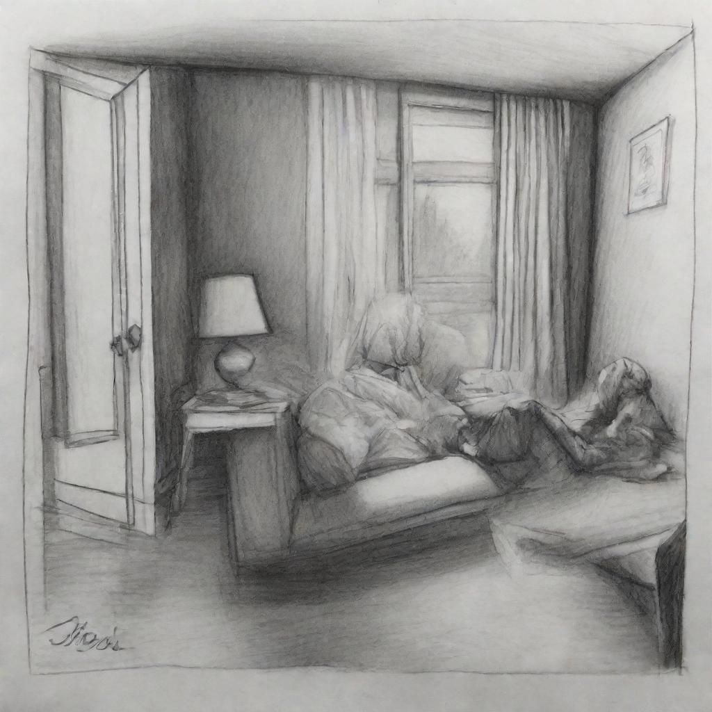 Realistic Pencil and Charcoal Sketch