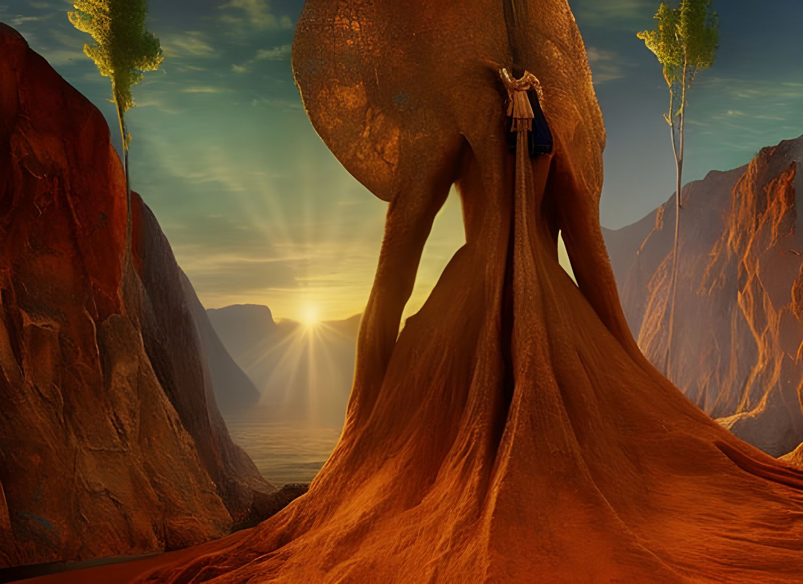 Bipedal History in Hyperrealist Digital Art