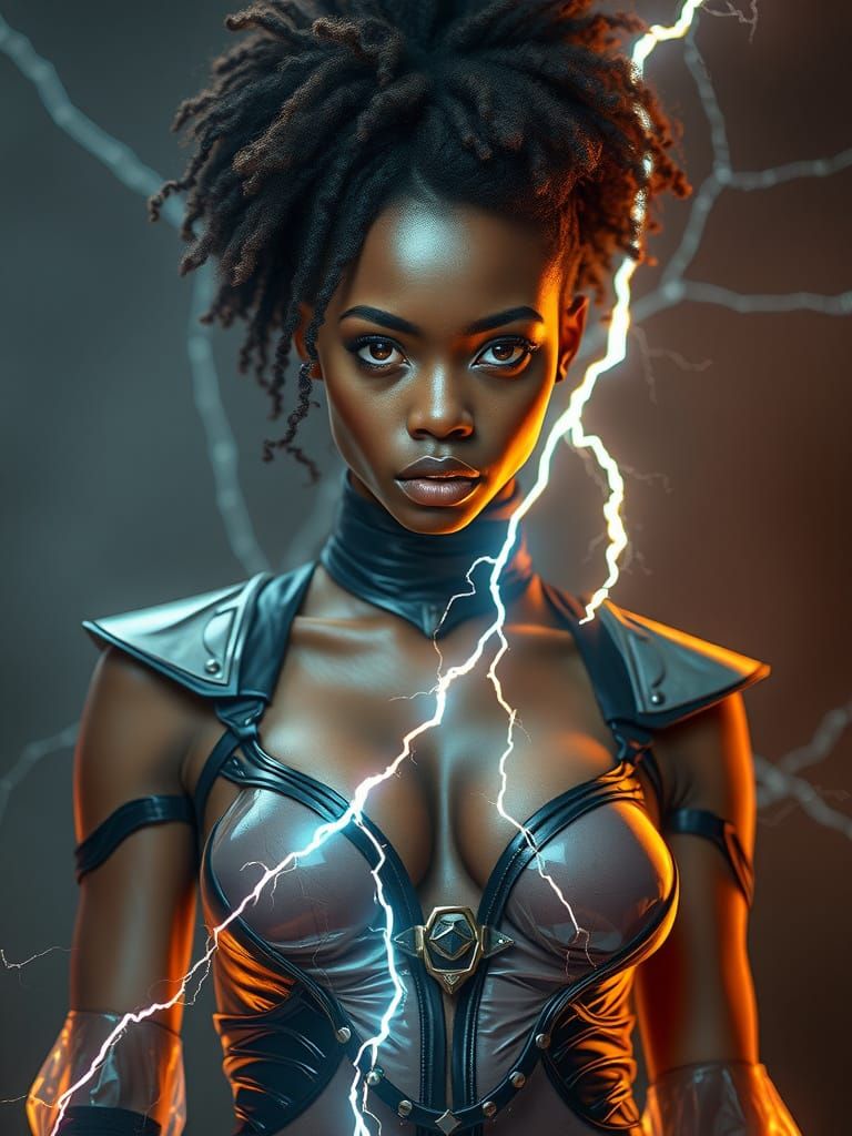 Surreal Psyker Goddess in Futuristic Glory