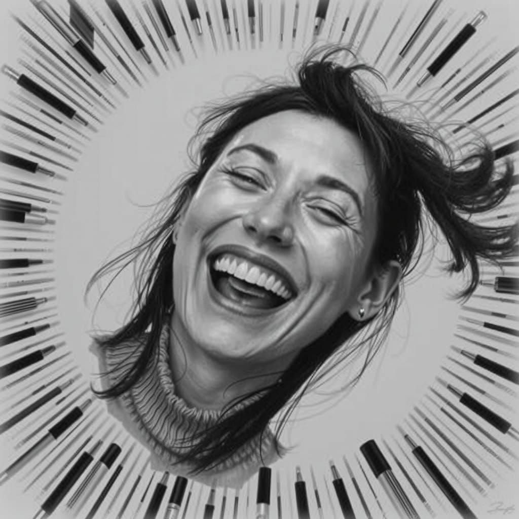 Person Rolling with Laughter