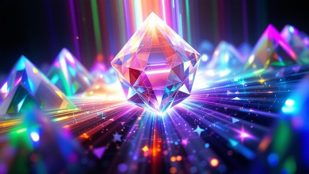 Polychromatic Light Refraction Through Fractal Prism