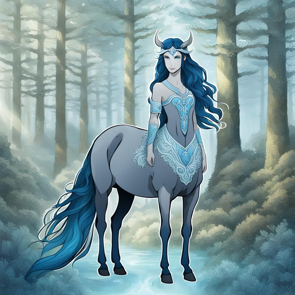 Graceful Centaur in Mystical Forest: Cinematic Film Still
