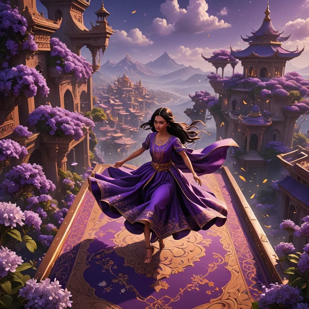 Jasmine on a Magic Carpet Ride in the Sky