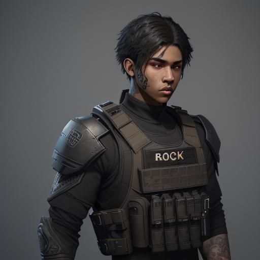 Teenage Boy FBI Agent with Glock 23, Detailed Art