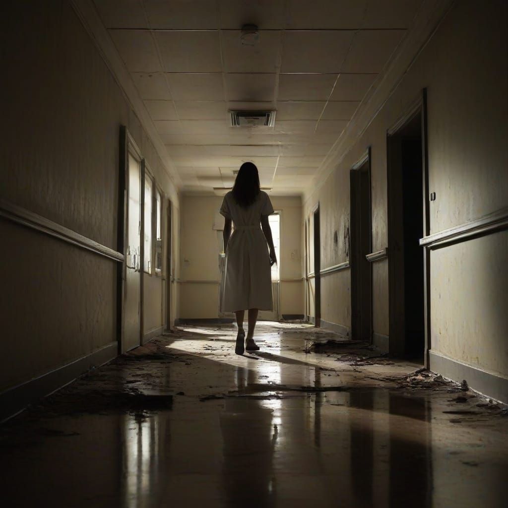 Sinister Nurse in a Haunted Asylum