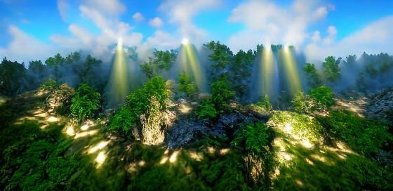 Elysian Forest Viking Cliffs in 8K