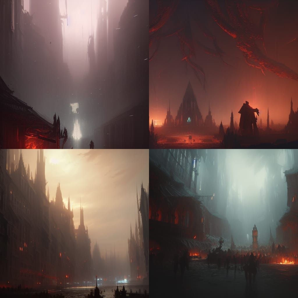 Hyperdetailed Dark Fantasy Landscape in Unreal Engine