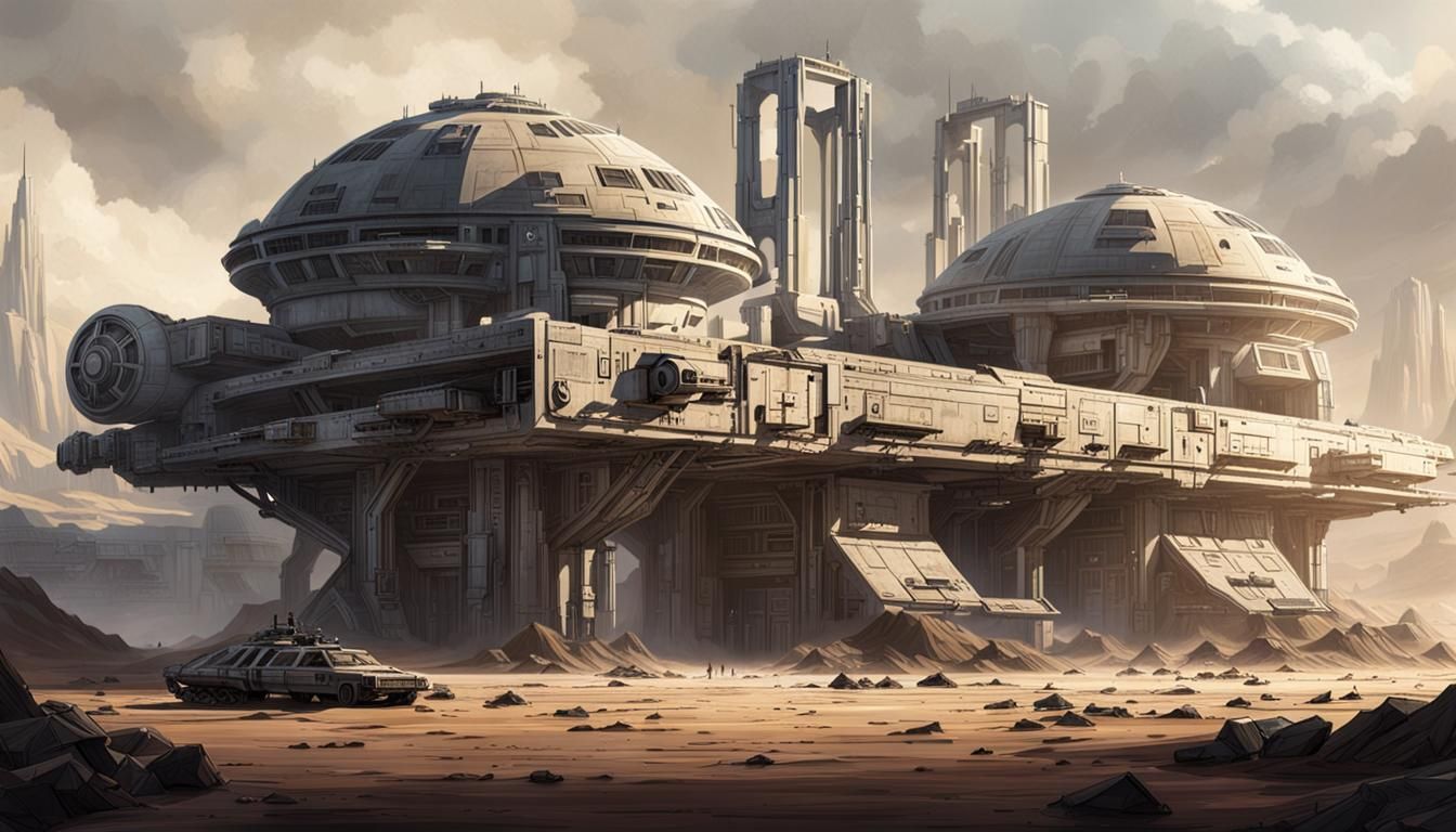 Abandoned Star Wars Base: Cinematic Concept Art