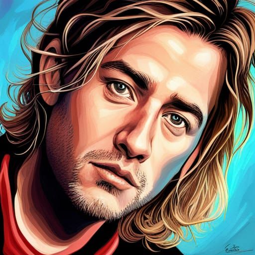 Hyperrealistic Portrait with Splash Art and Side Lighting