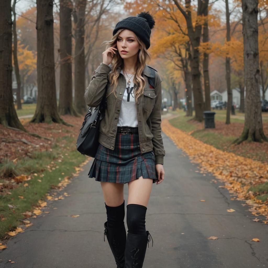 Grunge Girl Portrait in Hyperdetailed Digital Art