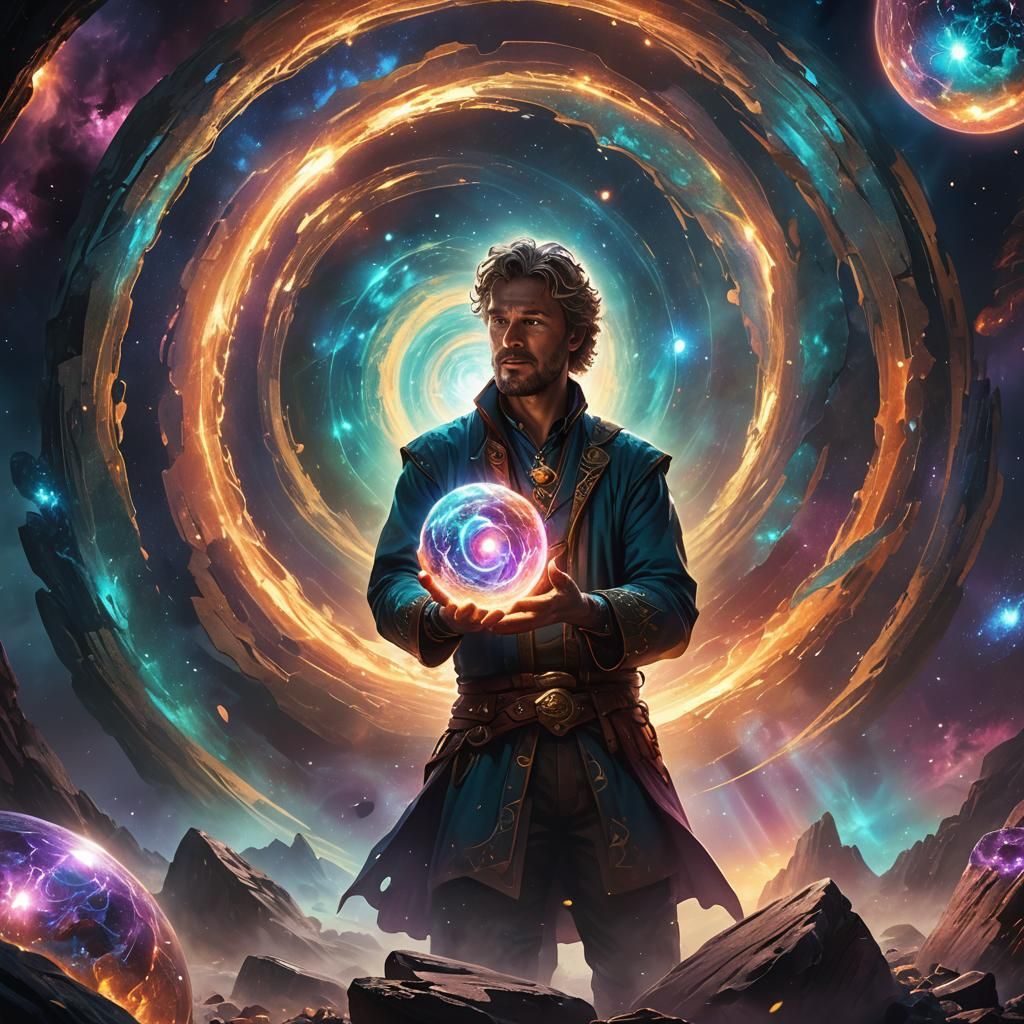 Klaus Holds Stone of Boundless Cosmic Power