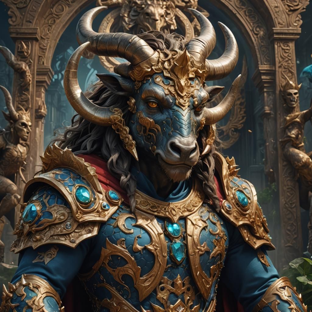 Bling-Obsessed Minotaur