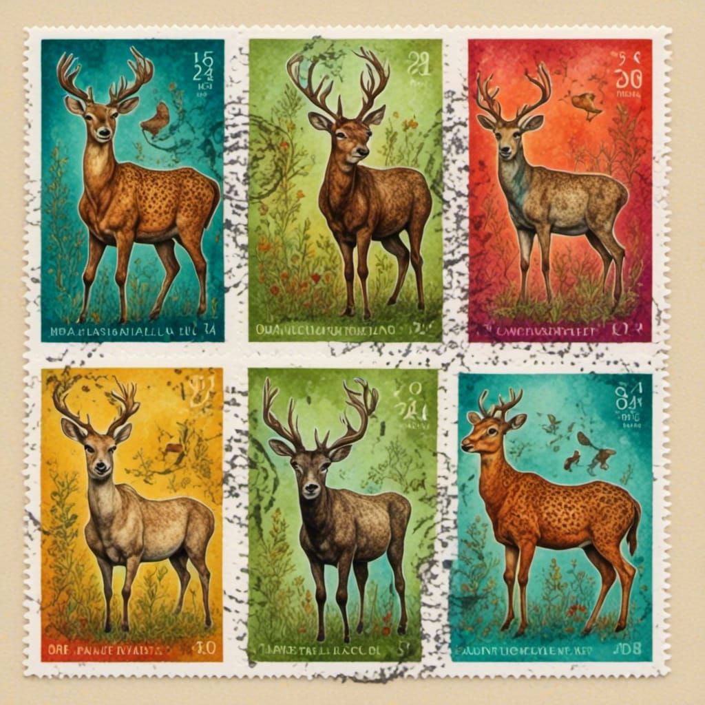 Ungulate stamps