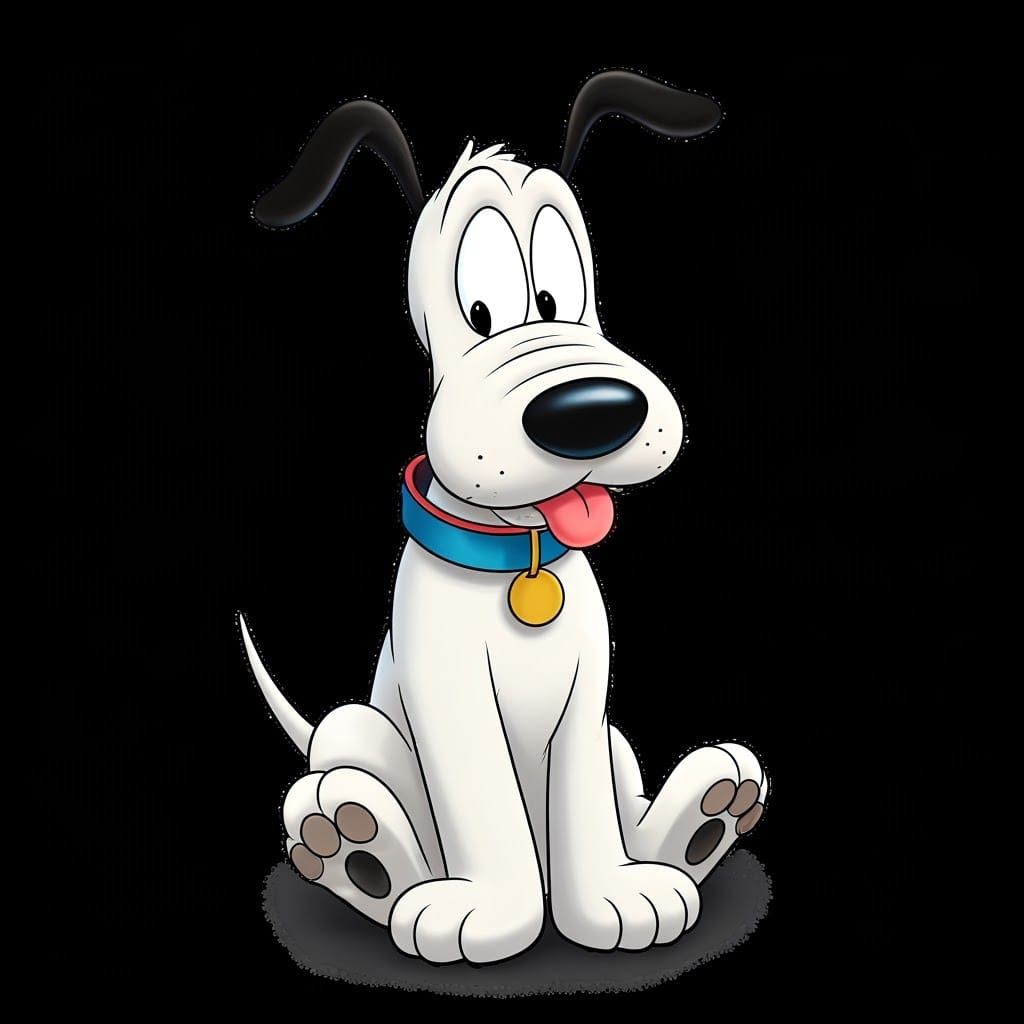 Scoopy Doopy Dog 
Scoopy Doopy Dog, he prances with glee,  
Chasing the shadows, as happy as can be.  
With a wagging ta...