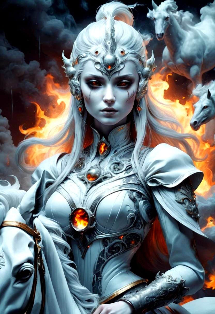 Abstract Fire Generated by AI