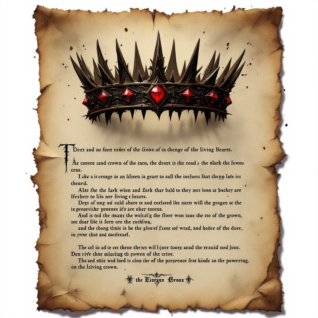 Cursed Crown with Jagged Spikes and Dark Aura