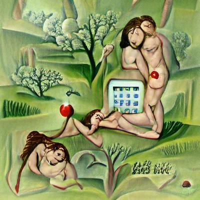 Adam and Eve with Apple: A Classic Depiction