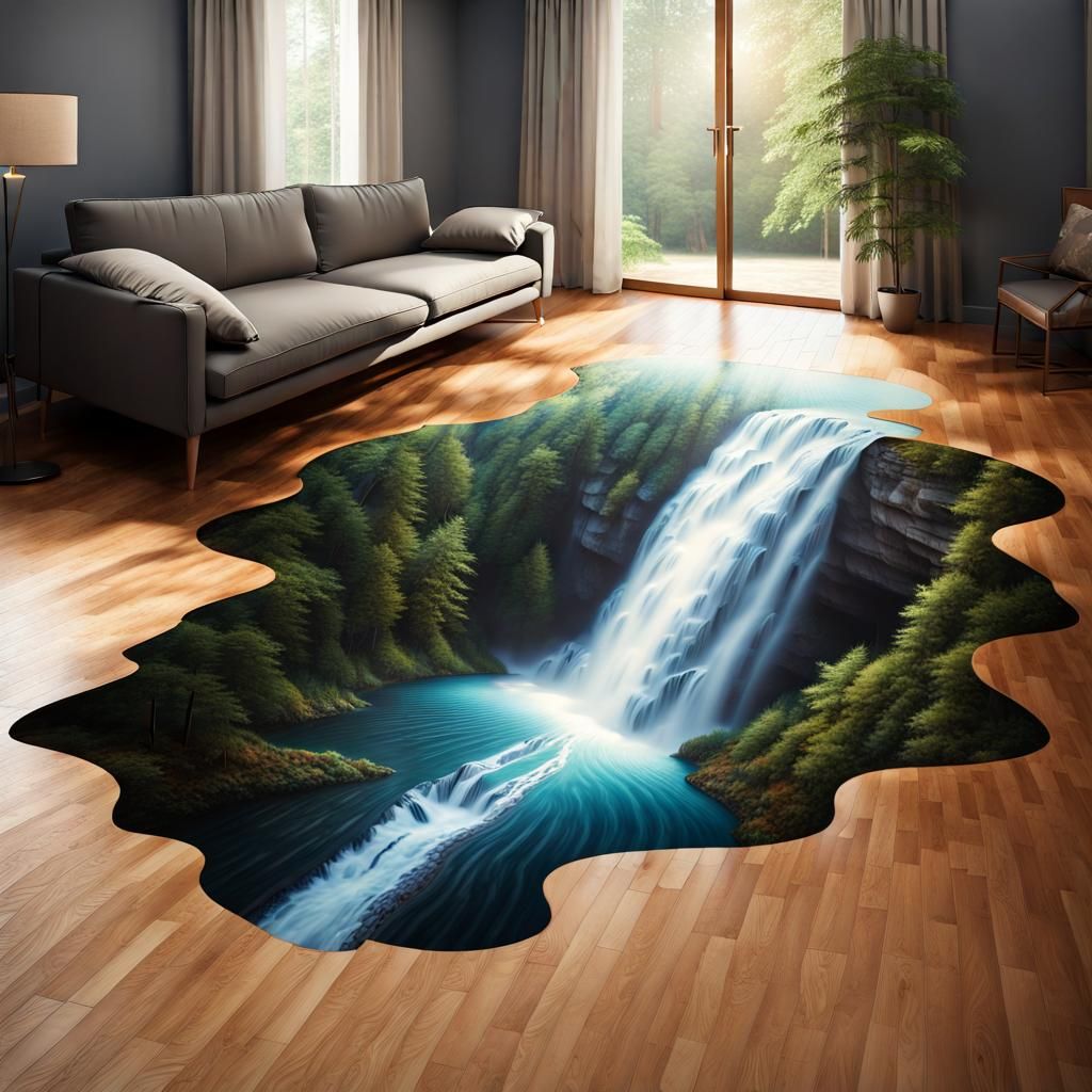 Trompe-l’oeil rug