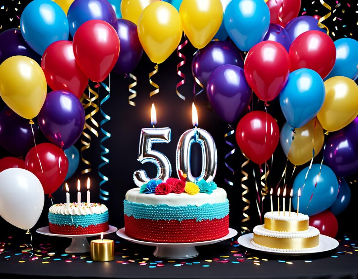 Elegant 50th Birthday Party Celebration