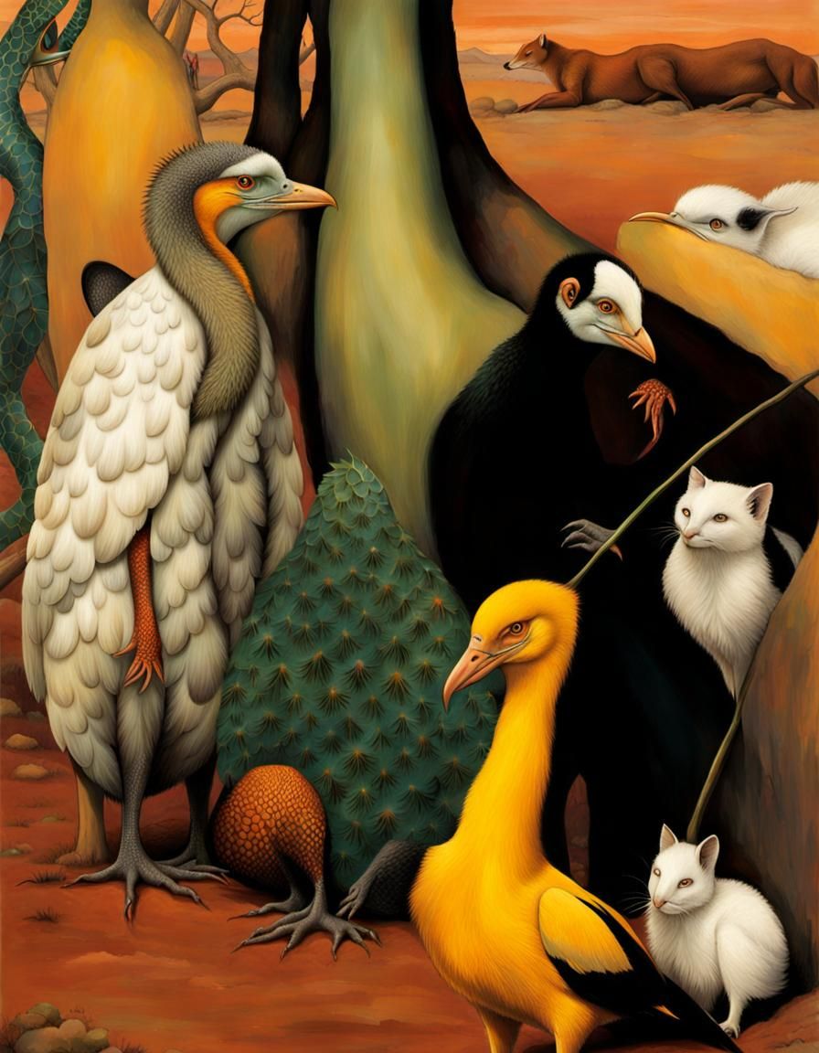 Surreal Alien Restaurant Celebration: Detailed Hyperrealism