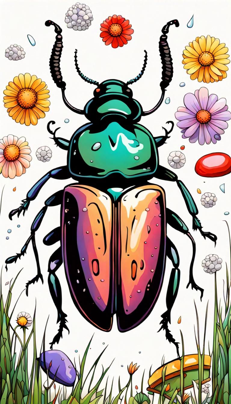 Beetle's Eye View: A Rainy Day World