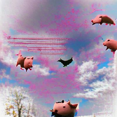 Pigs Fly: A Whimsical AI Dream