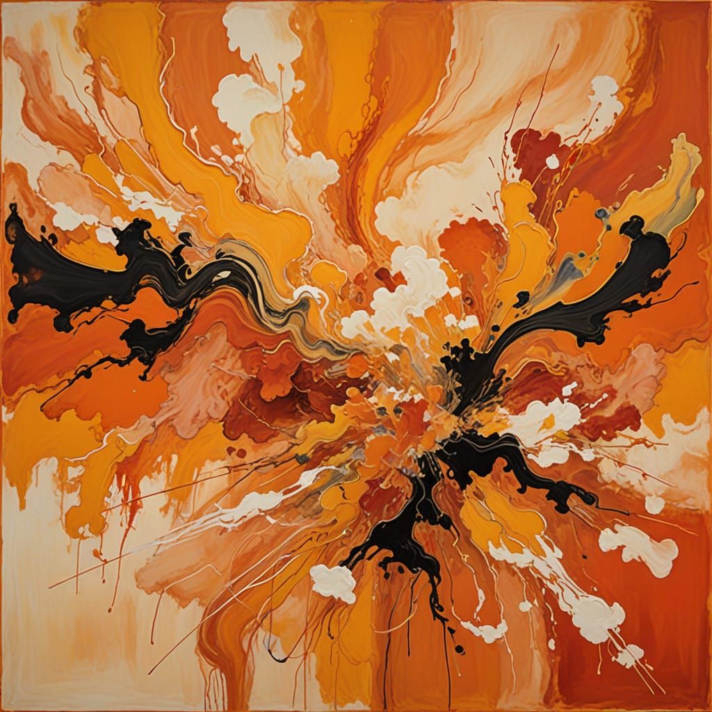 Vibrant Sunset Dance of Warm Hues