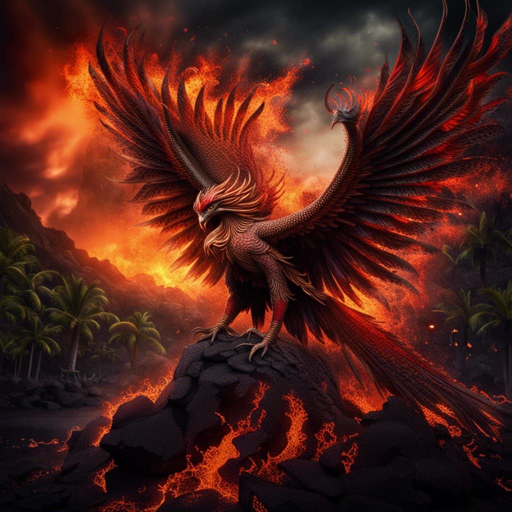 Phoenix Rising from Ashes in Hawaii