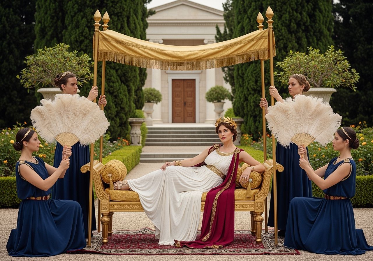 Empress Messalina in Imperial Palace Gardens