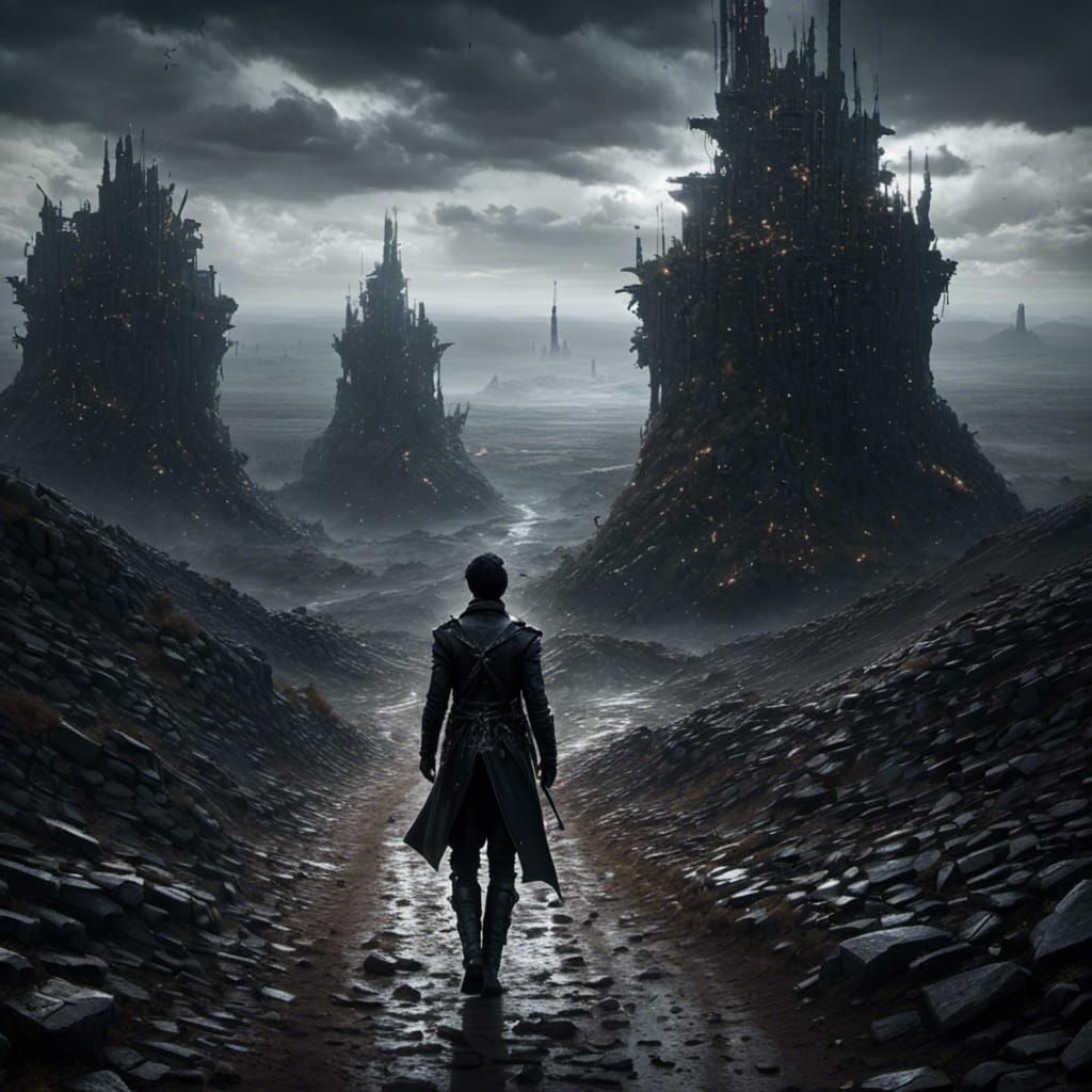 British God of Roads in Epic Digital Painting