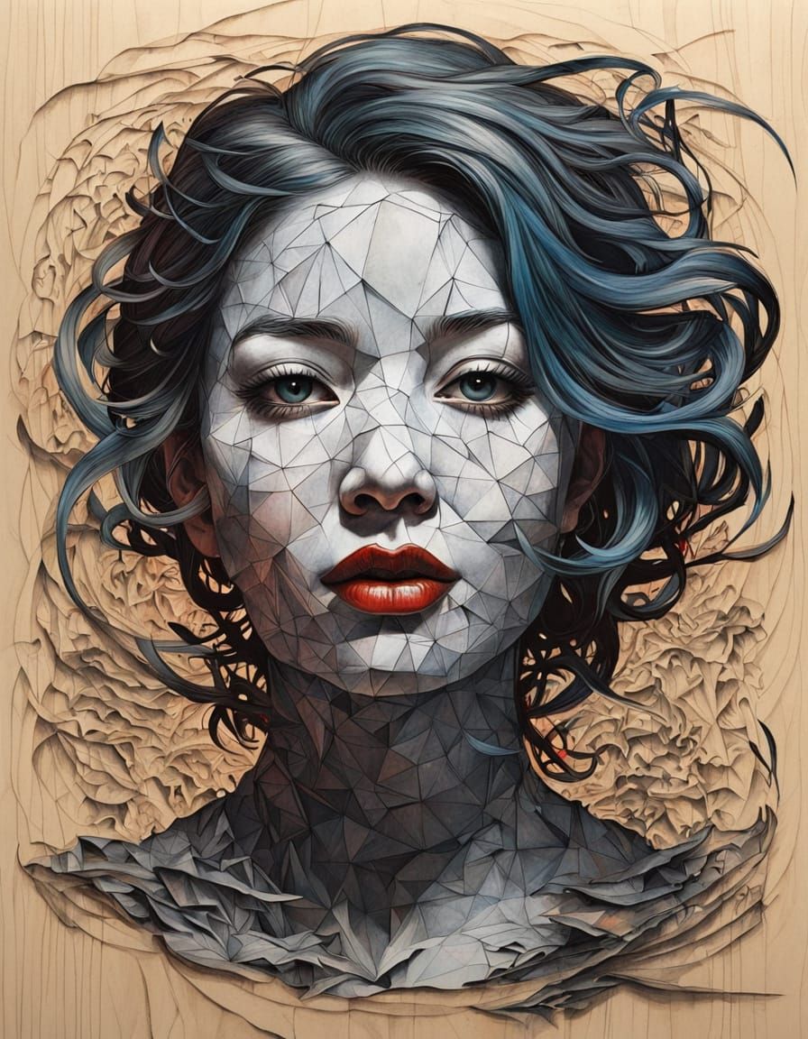 A mesmerizing fragmented portrait
