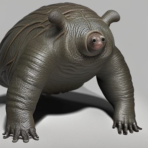 Detailed Microscopic View of a Tardigrade