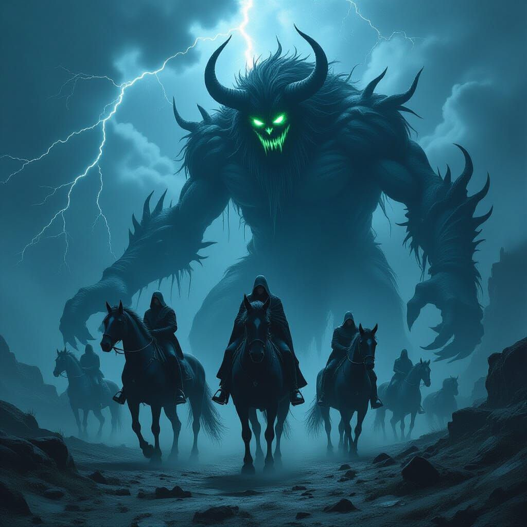 Eerie Gathering: Centaurs, Cyclops, and Oni