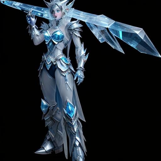 Ice Girl in Mecha Suit by Kinkade