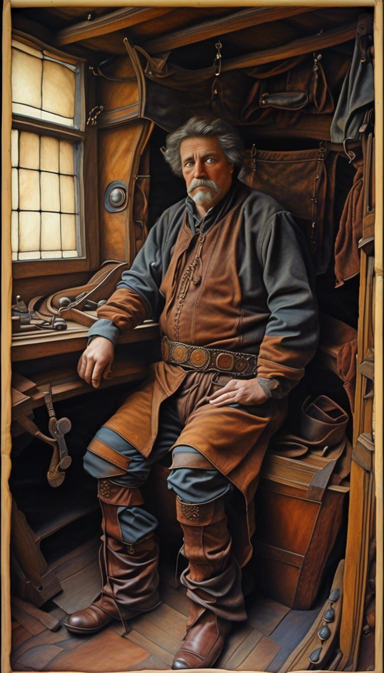 Craftsman in atelier