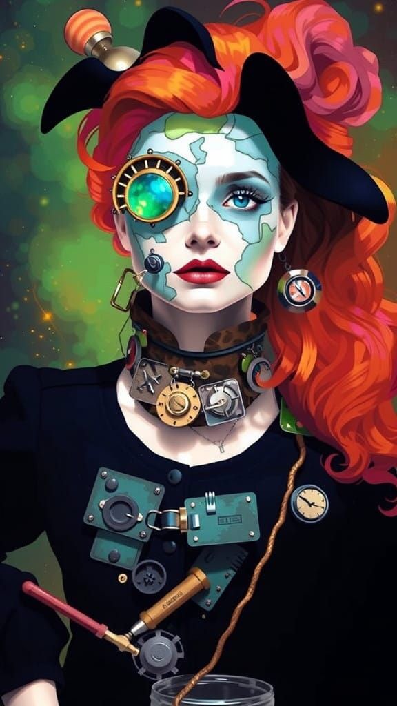 The Lovely Lisa Cranston in a Futuristic Space Scene