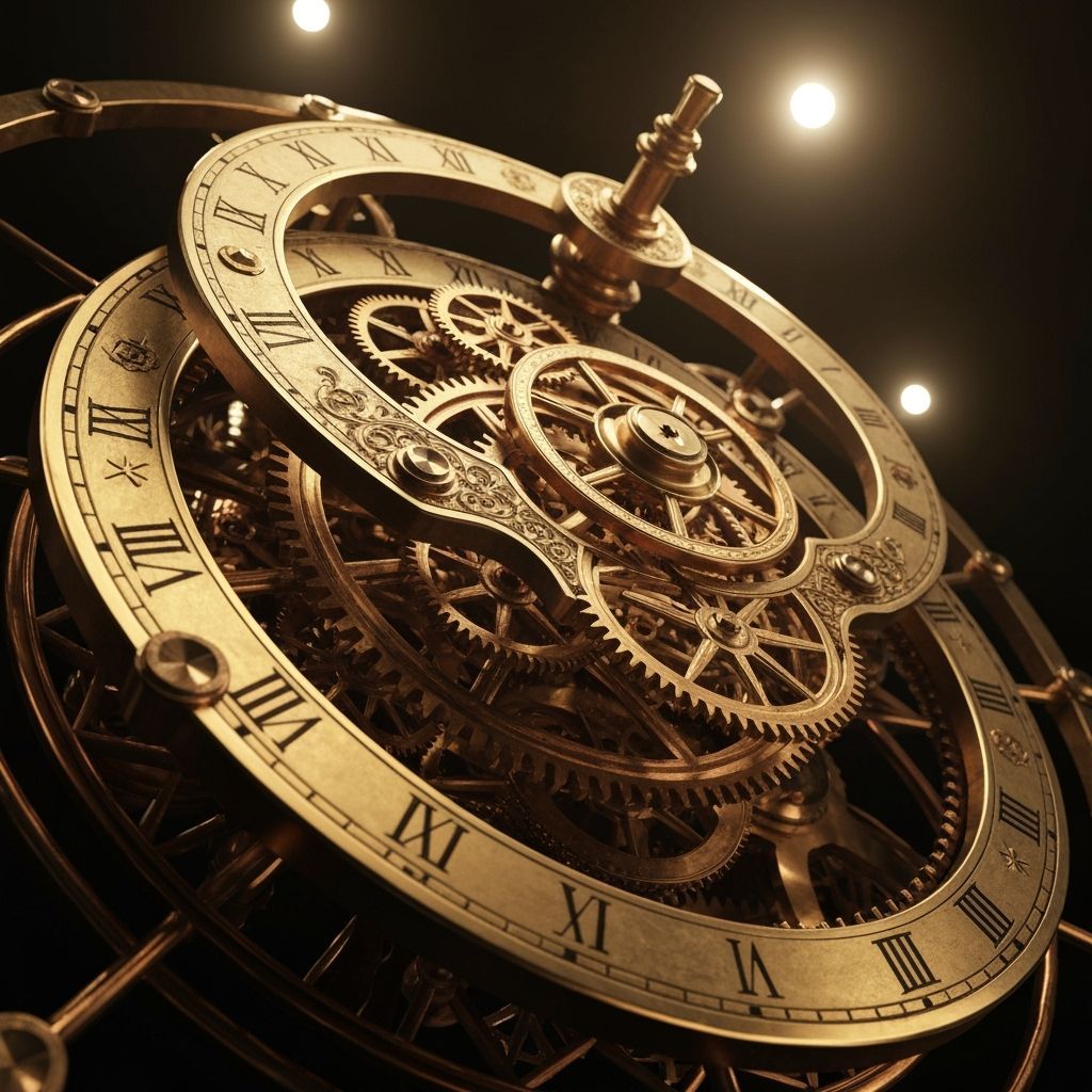 Steampunk Clockwork Mechanism in Detailed 3D Render